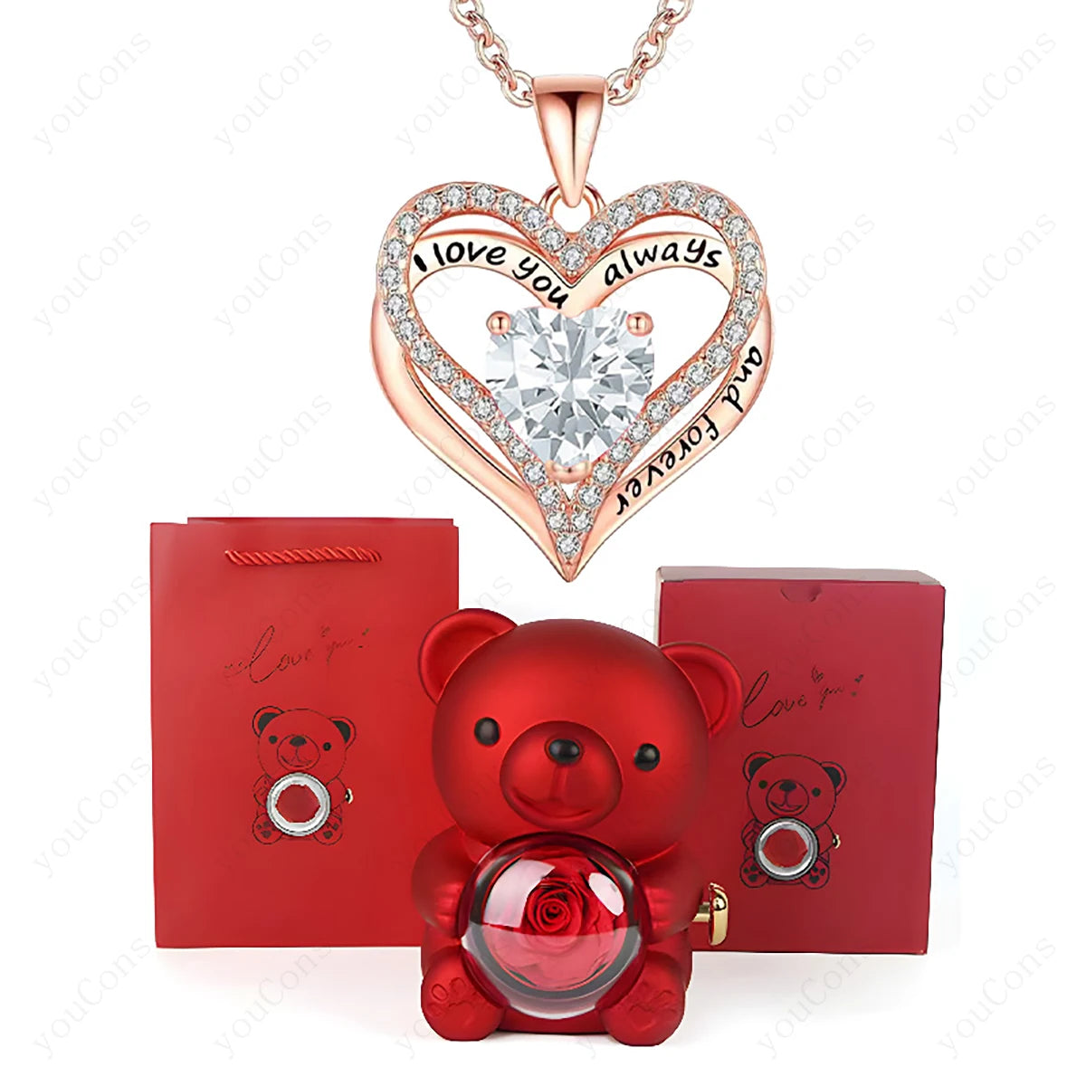 Amora™ Crimson Heart Pendant Box