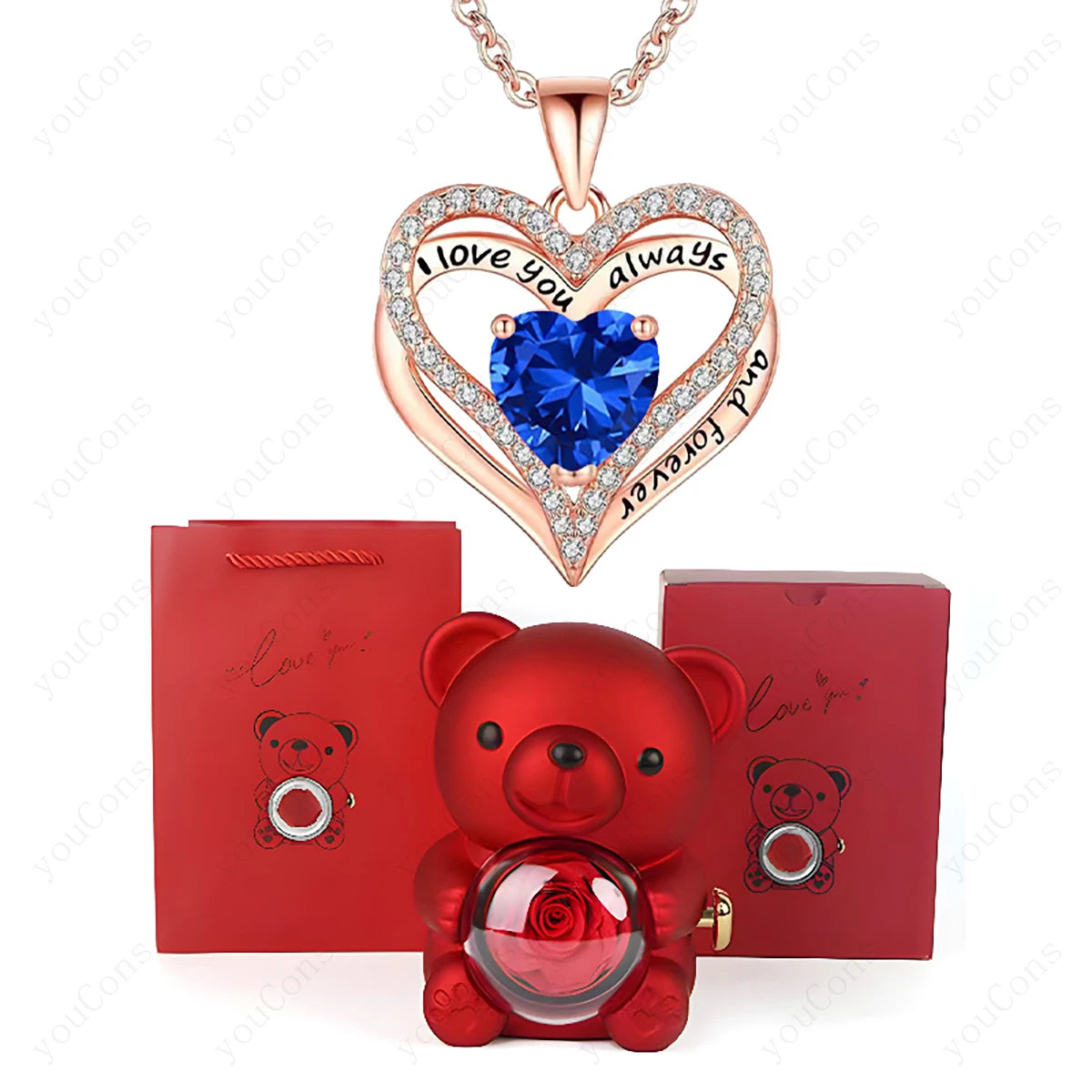 Amora™ Crimson Heart Pendant Box