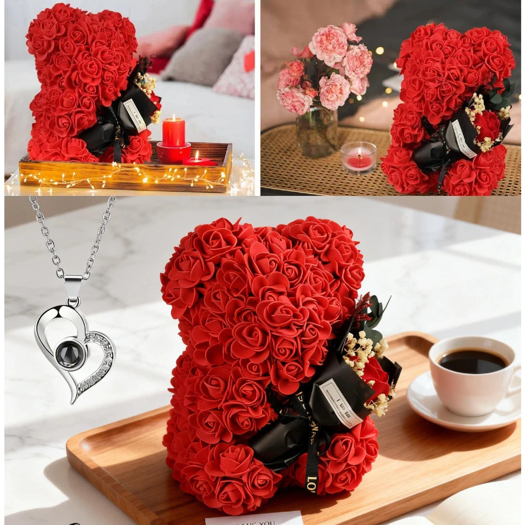 Amora™ Forever Rose Bear Gift Set