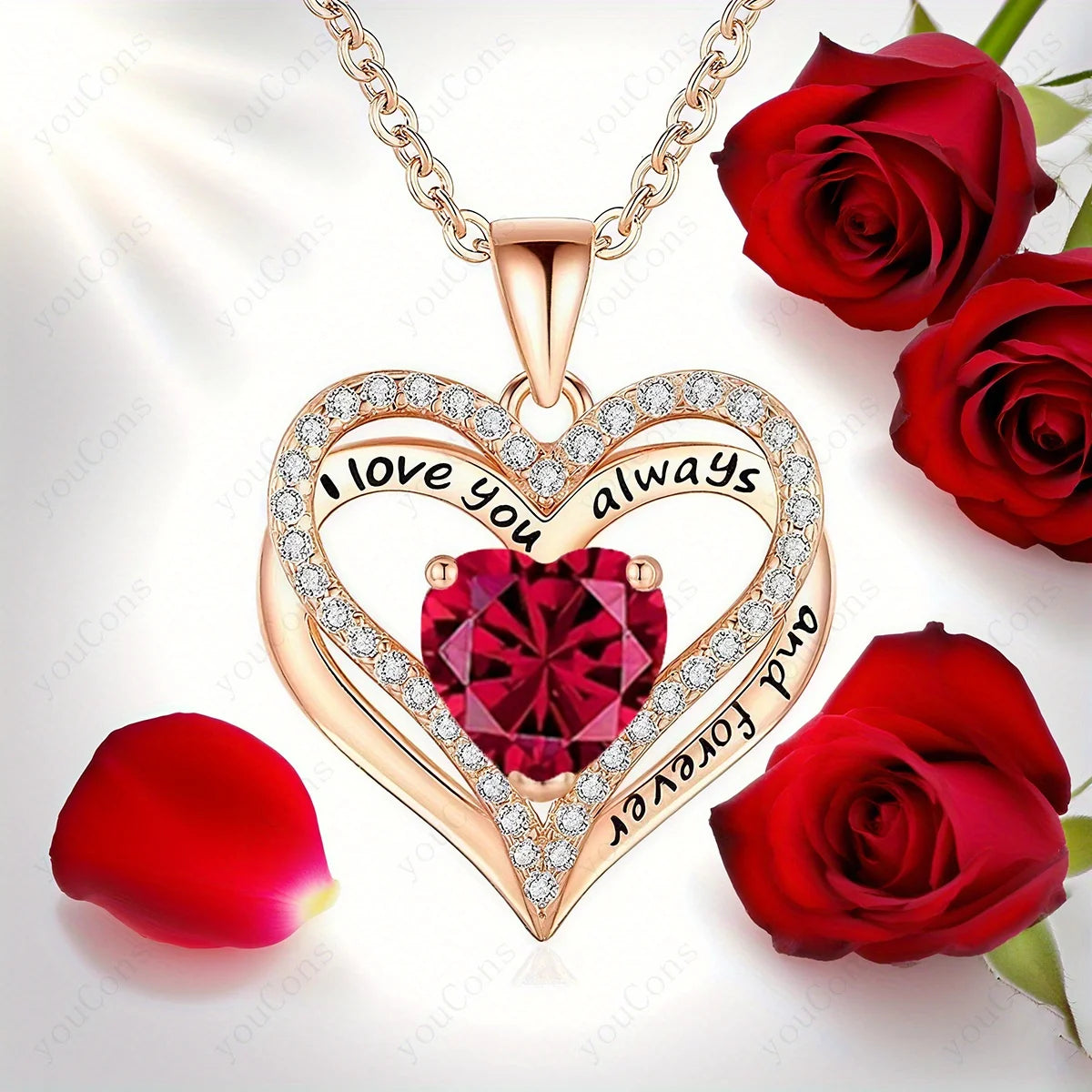 Amora™ Crimson Heart Pendant Box
