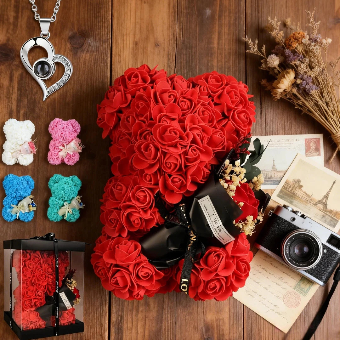 Amora™ Forever Rose Bear Gift Set
