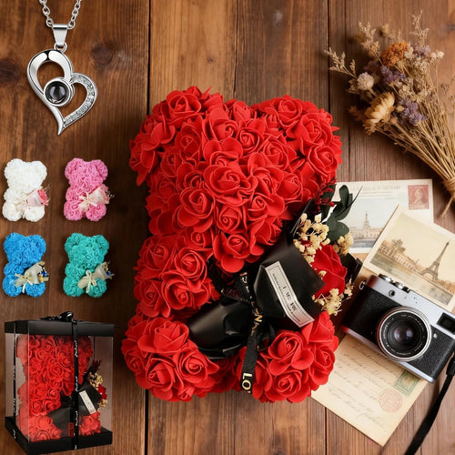 Amora™ Forever Rose Bear Gift Set